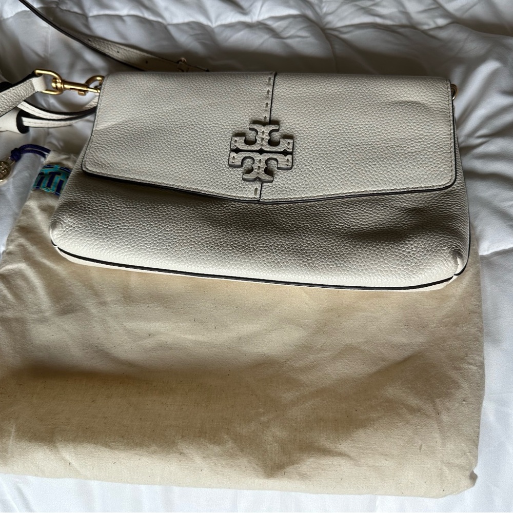 Tory Burch McGraw Crossbody in Cream - Picture 2 of 8